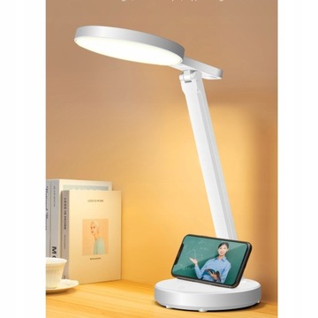 СВЕТОДИОДНАЯ НАСТОЛЬНАЯ ЛАМПА ДЛЯ НОЧНОЙ ШКОЛЫ СЕНСОРНАЯ USB НАСТОЙНАЯ БЕСПРОВОДНАЯ