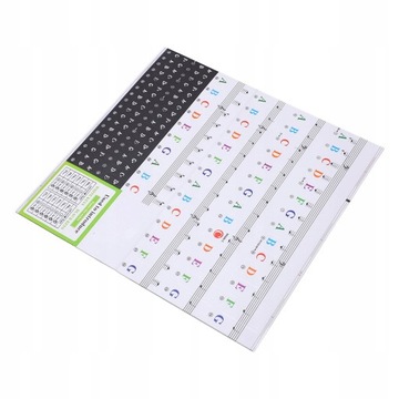 Самоклеящаяся этикетка для клавиатуры фортепиано.