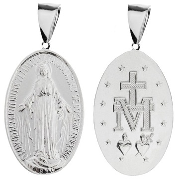 MATKA BOSKA CUDOWNA CUDOWNY MEDALIK SREBRNY DUŻY