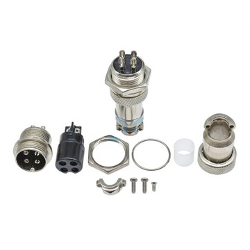 Złącze przemysłowe lotnicze CNC 16 mm 4 pin GX16