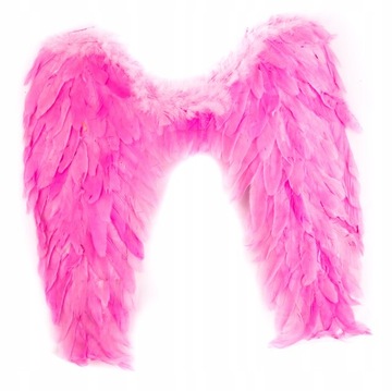 RÓŻOWE SKRZYDŁA ANIOŁA STRÓJ ANIOŁEK JASEŁKA