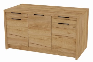 Wyspa kuchenna gotowa wyspa do kuchni z szafkami 150x80 cm dąb złoty