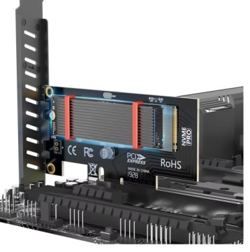 Пассивный алюминиевый радиатор для охлаждения накопителя SSD 2280 M.2 NVME 5 мм