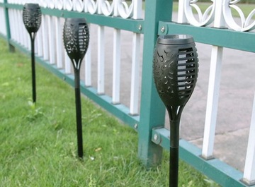 Солнечная лампа POCHODNIA с эффектом пламени 12 LED P-200