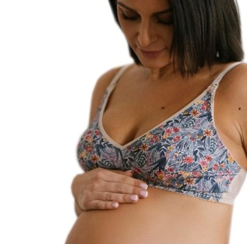 80F * BIUSTONOSZ DO KARMIENIA MOMTOBE MAMA MOTLEY DLA KARMIĄCEJ MIĘKKI SOFT