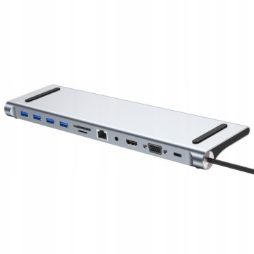 Док-станция USB C 3.0 HDMI 4K RJ45 LAN PD 11in1