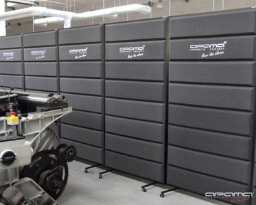 Накрыть мобильный акустический экран 2x1m