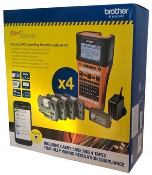 Drukarka etykiet Brother PTE550WSP WIFI USB MOBILE