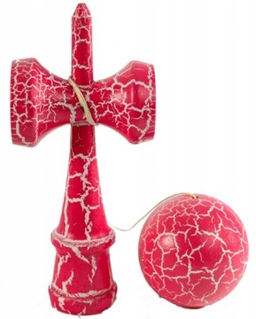 KENDAMA JAPOŃSKA GRA ZRĘCZNOŚCIOWA DREWNIANA CZERW