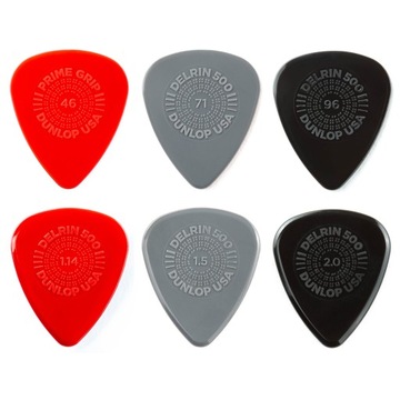 Kostka do gitary 6 SZT DUNLOP PRIME GRIP DELRIN