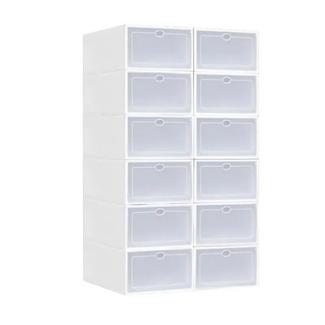 10x Pudełko POJEMNIK na BUTY z klapą ORGANIZER