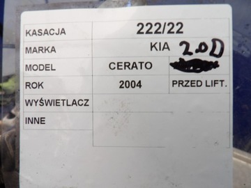 DISPLEJ HODINY KIA CERATO I 94500-2F100