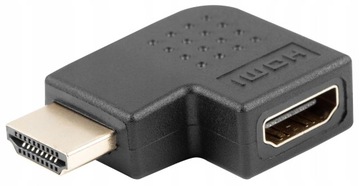 Adapter przejściówka HDMI (M) HDMI (F) kąt lewo