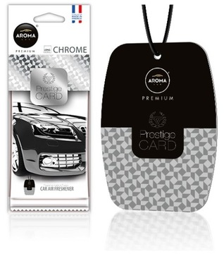 AROMA PRESTIGE CARD zawieszka samochodowa CHROME