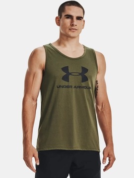 KOSZULKA MĘSKA UNDER ARMOUR BEZRĘKAWNIK SPORTOWY WIOSENNY BAWEŁNA 1329589