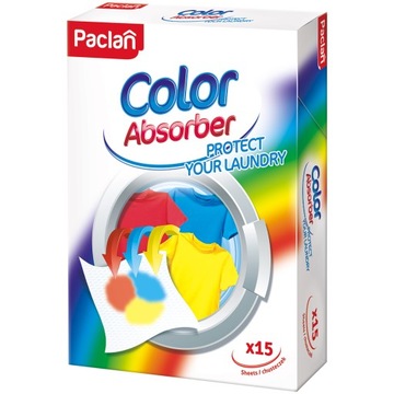 PACLAN COLOR ABSORBER Chusteczki do prania wyłapujące kolor Paclan 15szt.