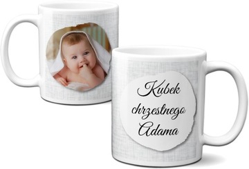 FOTO KUBEK CHRZEST PODZIĘKOWANIE DLA CHRZESTNYCH