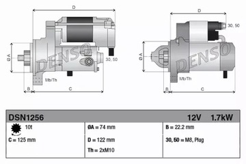 DENSO STARTÉR MOTORU DSN1256