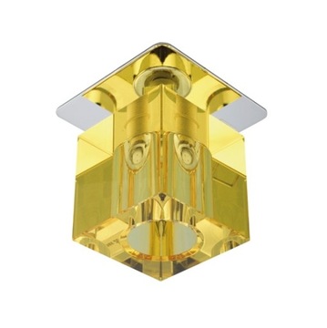 Желтый встраиваемый гламурный светильник SK-18 CH/YE