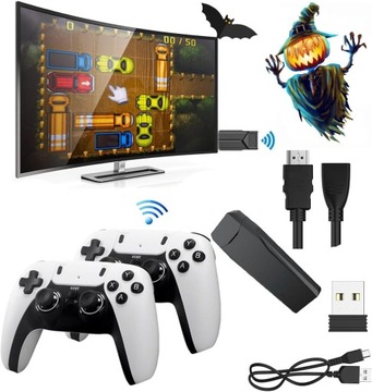 РЕТРО-КОНСОЛЬ 20 000 ТВ-ИГР В ПОДАРОК ​​ТВ-ИГРЫ 2 ПАНЕЛЬ + КАРТА 64 ГБ