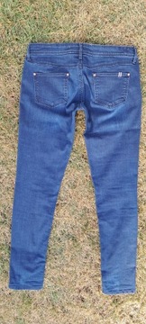 Spodnie damskie Mango strech jeans granat 38/M pas 86 dł.99, BDB