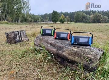 Солнечное радио Bluetooth POWERBANK 6400 мАч MEGA POWER IPX3 Hi-Fi водонепроницаемый светодиод