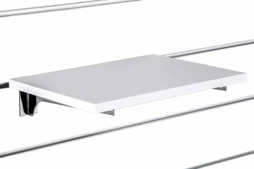 Półka na Spacewall Śnieżnobiała 60x20cm wsporniki
