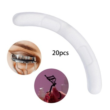 20 шт. сменные стержни для щипцов для завивки ресниц, портативные резиновые для стандартного прозрачного цвета