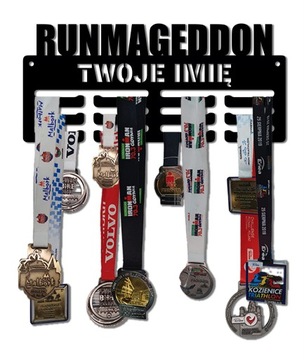 Wieszak na medale RUNMAGEDDON z imieniem 97.3