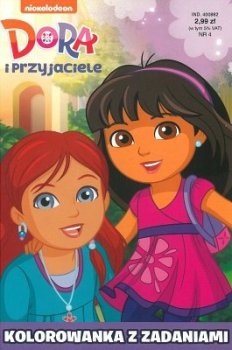 Kolorowanka z zadaniami. Dora i przyjaciele