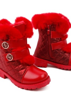 УТЕПЛЕННЫЕ БОТИНКИ ДЛЯ ДЕВОЧЕК НА ЛИПУЧКЕ ЗИМНИЕ СНЕЖНЫЕ БОТИНКИ