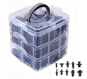 НАБОР УНИВЕРСАЛЬНЫХ АВТОМОБИЛЬНЫХ ЗАЖИМОВ 635 ШТ.