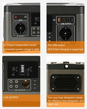 Портативный солнечный генератор электростанции 540 Втч + FlashFish TSP18V60W