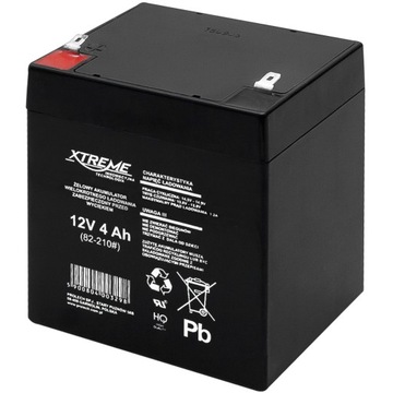 Akumulator bezobsługowy XTREME żelowy 12V 4Ah UPS