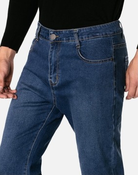 Spodnie Jeansowe Męskie Jeansy Texsasy Dżinsy Proste Granatowe 9602 W35 L31