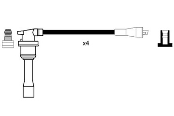 NGK SADA PŘÍVODŮ ZAPALOVACÍ HYUNDAI LANTRA I SONATA II
