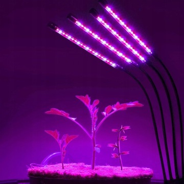 СВЕТОДИОДНАЯ ЛАМПА ДЛЯ ВЫРАЩИВАНИЯ РАСТЕНИЙ 4 ГОЛОВКИ ТАЙМЕР ДЛЯ ВЫРАЩИВАНИЯ ЦВЕТОВ МОЩНЫЙ