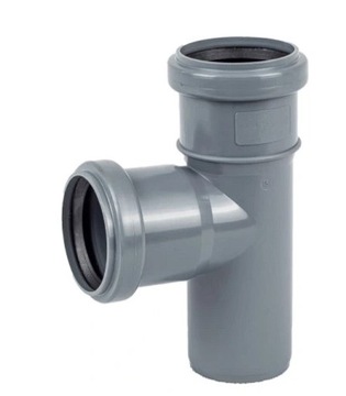 Kanalizacja TRÓJNIK 50mm kąt 90 st