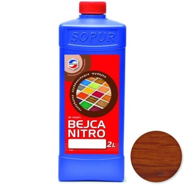 Bejca nitro do drewna SOPUR 2l oranż 23-25