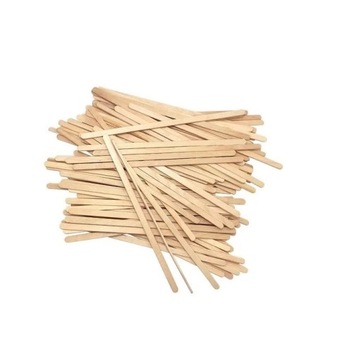 100 деревянных восковых палочек «Шпатели MINI»