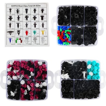 SPINKI SAMOCHODOWE DO TAPICERKI AUTA KLIPSY KOŁKI 925 EL + ŚCIĄGACZE WYJMAK