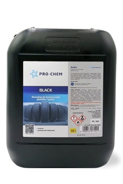 Czernidło do opon, gumy i plastików PRO-CHEM BLACK 10 L