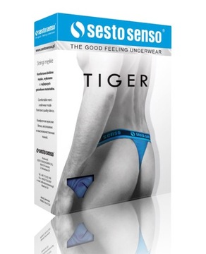 Stringi męskie SESTO SENSO TIGER, czerwone, XL