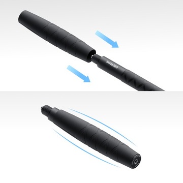 Невидимая палка для селфи для Insta360 X4 X3 ONE X2 85 см + резиновая ручка