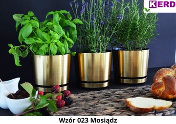 18 ЗОЛОТО-БЕЛЫЙ цветочный горшок для украшения стола в современном гламурном металлическом блеске