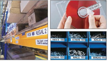 Лента MegaPaka 5x для Dymo 40913, S0720680 9 мм / 7 м Черный принт белый фон