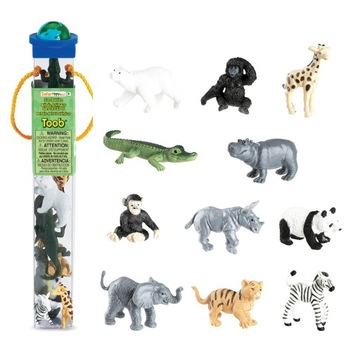 SAFARI LTD Zestaw figurek DZIECI ZWIERZĄT ZOO