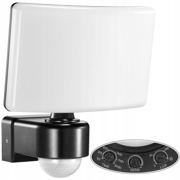 LAMPA ZEWNĘTRZNA LED 30W REGULACJA CZUJNIK RUCHU