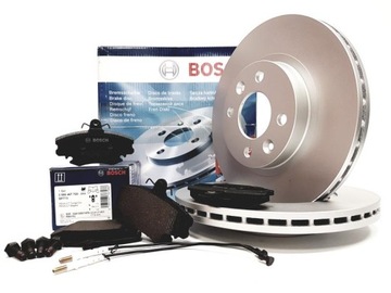 ПЕРЕДНИЕ ДИСКИ+колодки BOSCH RENAULT CLIO II KANGOO