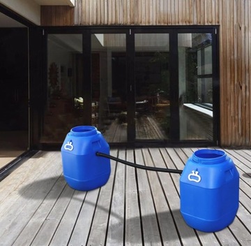 СОЕДИНИТЕЛЬНЫЙ КОМПЛЕКТ СОЕДИНЕНИЯ ДОЖДЕВОЙ БОЧКИ ТРУБЫ КОЛЕНОВЫЕ ЗАЖИМЫ РУЧКА